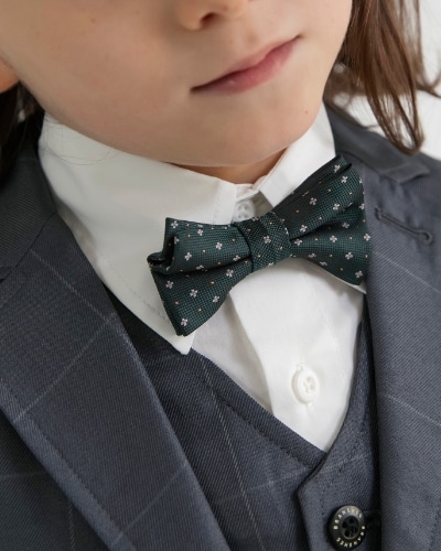 BOY-SET 02 フォーマル3点セット グレーチェック モデル着用画像