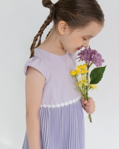 GIRL-SET 01 フォーマル3点セット ラベンダー モデル着用画像