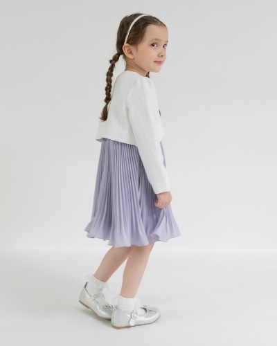 GIRL-SET 01 フォーマル3点セット ラベンダー モデル着用画像