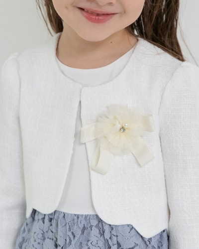 GIRL-SET 03 フォーマル3点セット ブルー モデル着用画像