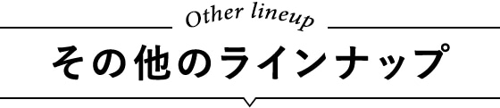 その他のラインナップ