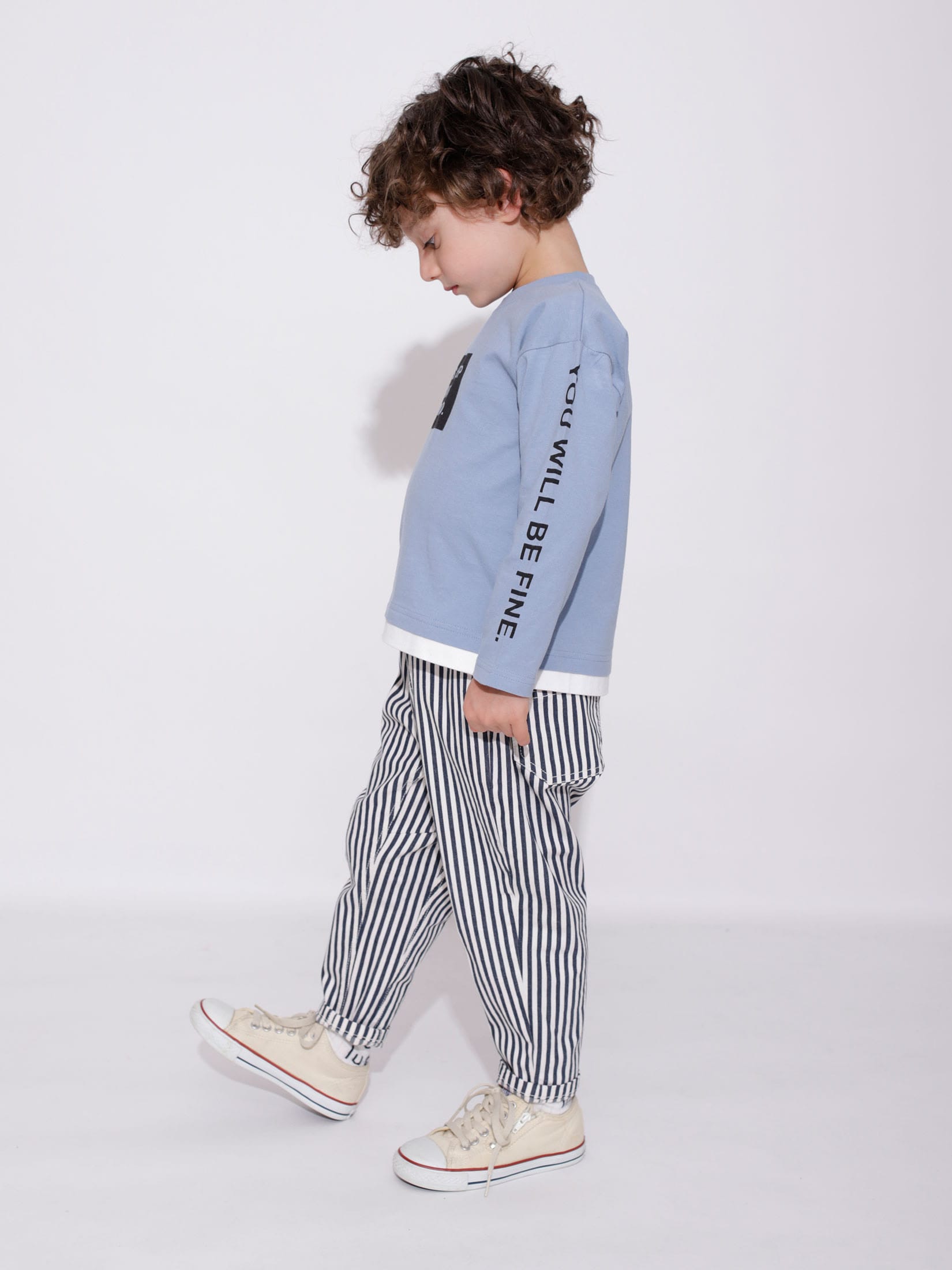 ガーデナーテーパードパンツ男の子コーデ画像5