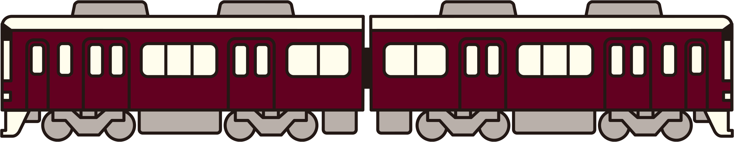 50 阪急 電車 イラスト