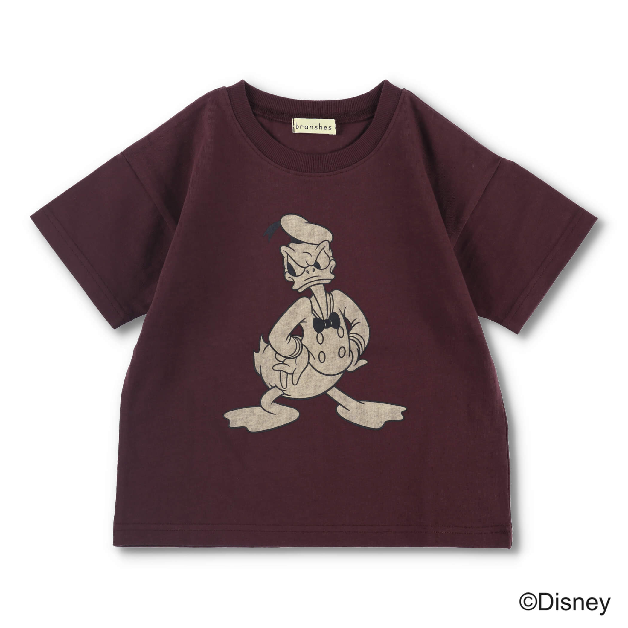 【Disney】モノトーンプリント半袖Tシャツ