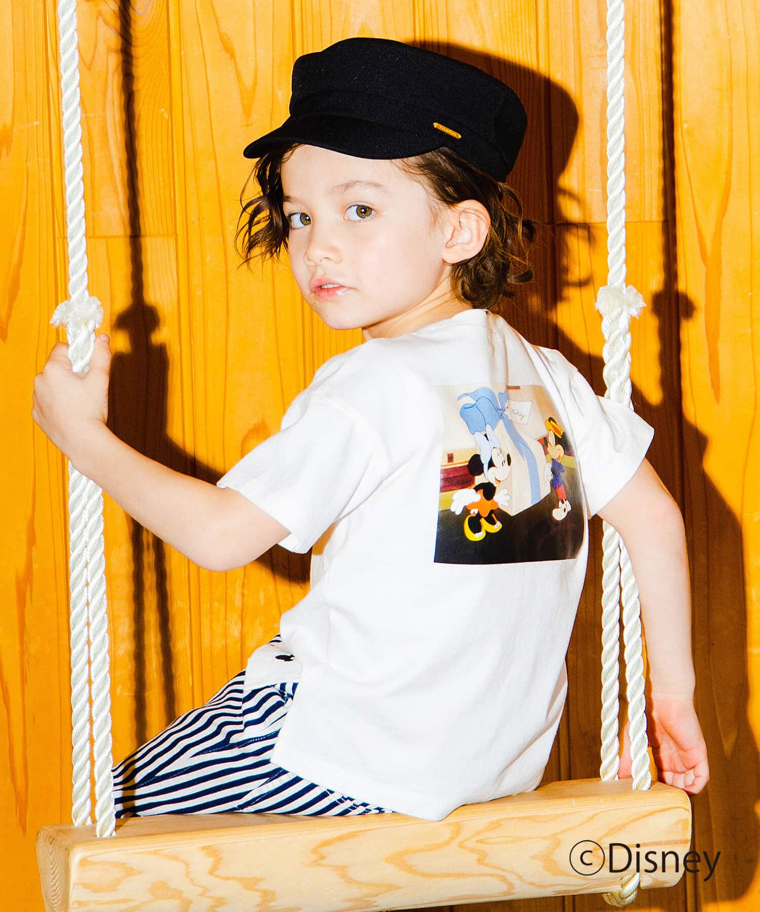 【Disney】フォトプリント半袖Tシャツ